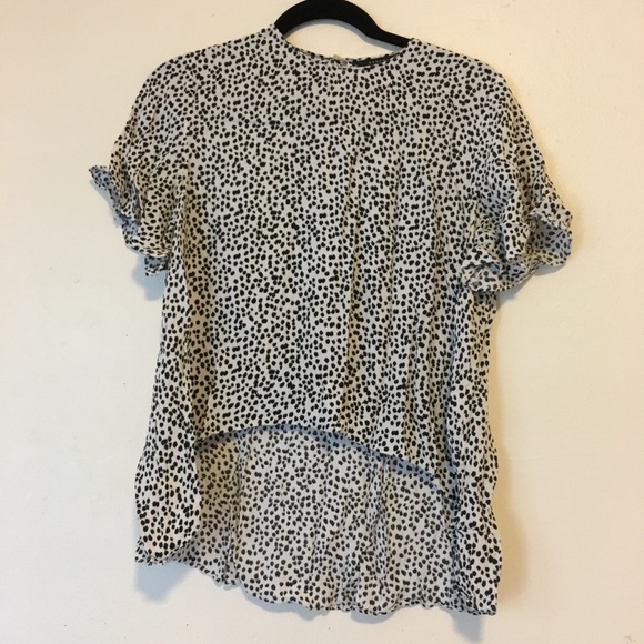 zara spotty top